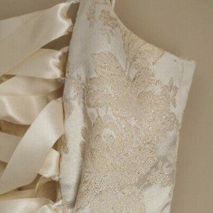 White Vintage 90s Formal Dress. Outdoor Wedding